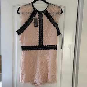 Bebe Lace Top with Black Accents 10